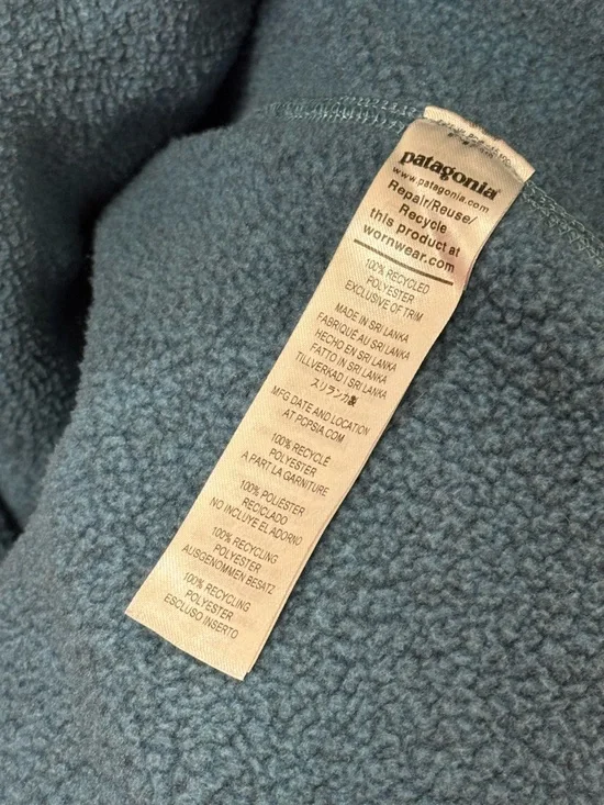 Patagonia Better Sweater Women's 1/4 Zip Fleece Pullover — Abalone Blue (Teal) - Picture 7 of 8